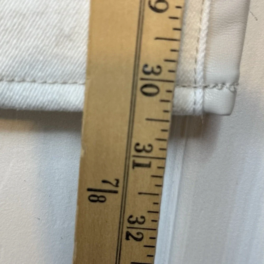 Abercrombie & Fitch Jeans Womens 27 Cream/leather Curve Love High Rise NWT $140‎